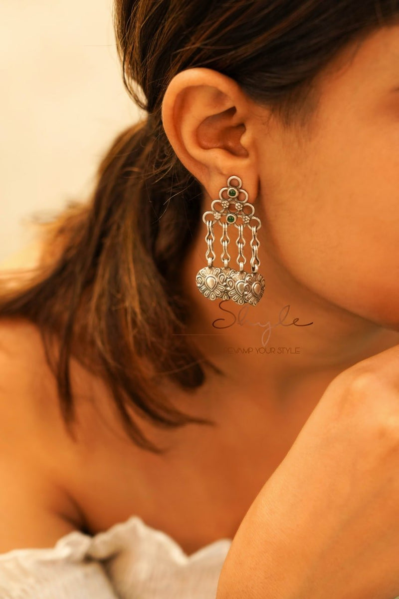 Tattva Intricate Tribal Motif Drop Earring