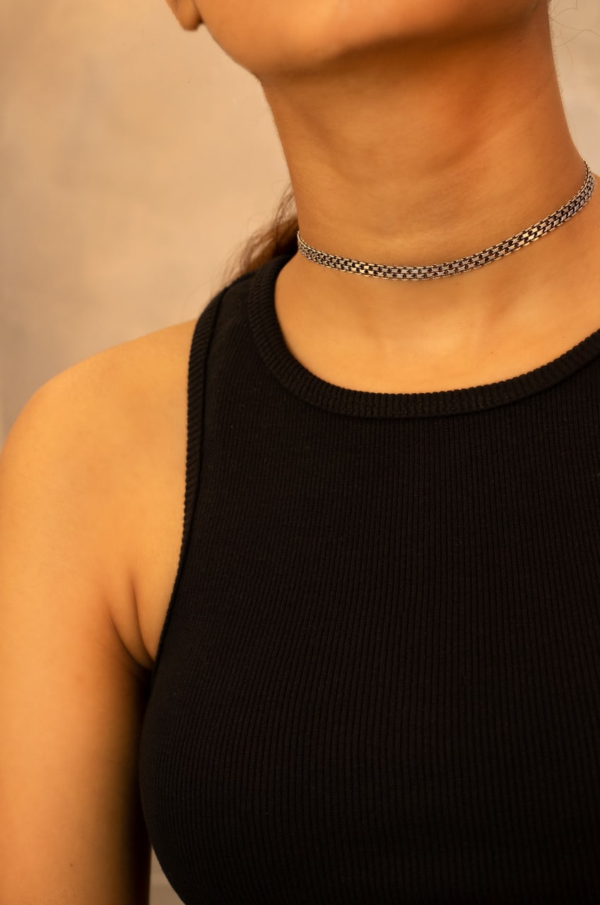 Adya Flat Versatile Choker Cum Necklace