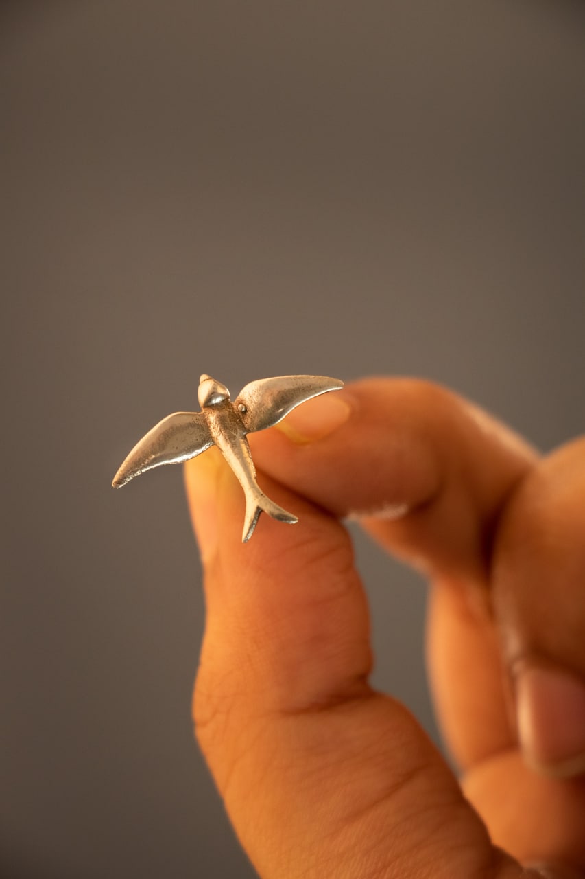 Moh Flying Bird Stud Earring