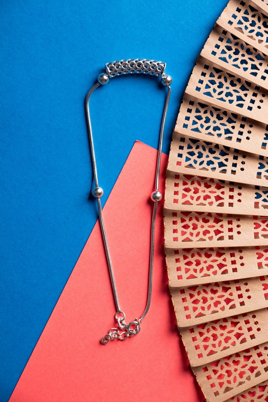 Adya Intricate Motif Everyday Fine Anklet