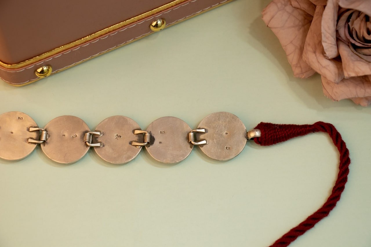 Adya Intricate Circular motif Sequence Choker Set