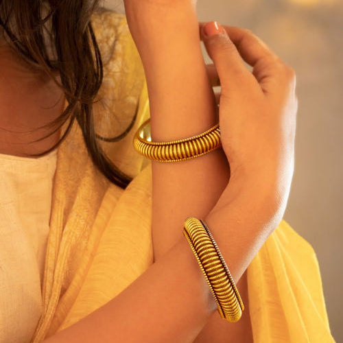 92.5 sterling silver Mizoya Intricate Line Sequence Embossed Kada, view 8