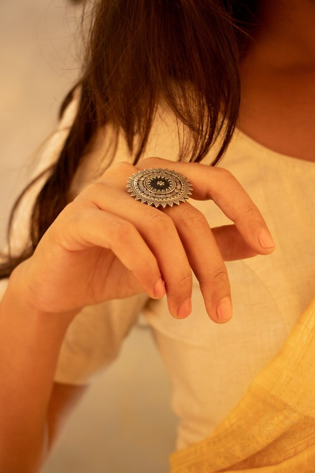 Adya Chakra Intricate Ring