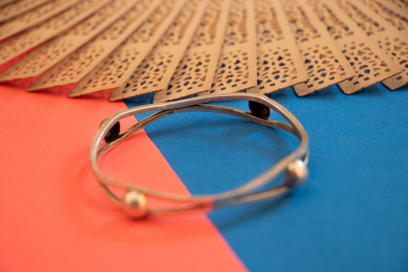 92.5 sterling silver Adya Matte Versatile Bangle, view 5