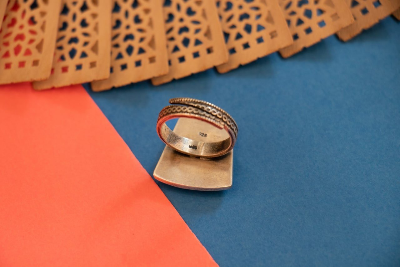 Adya Versatile Matte Statement Necklace Earring Ring Set