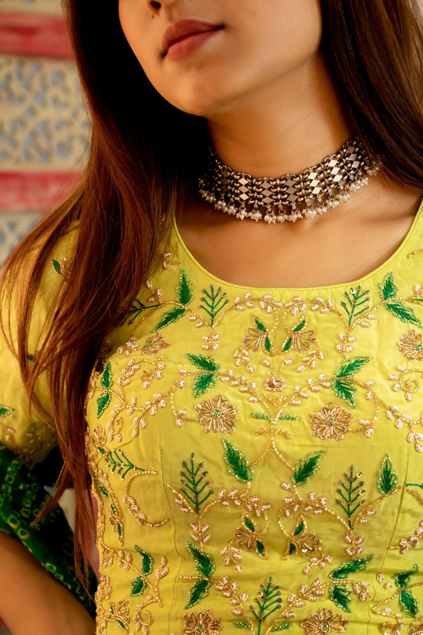 Tattva Intricate Jali Pearl Drop Choker