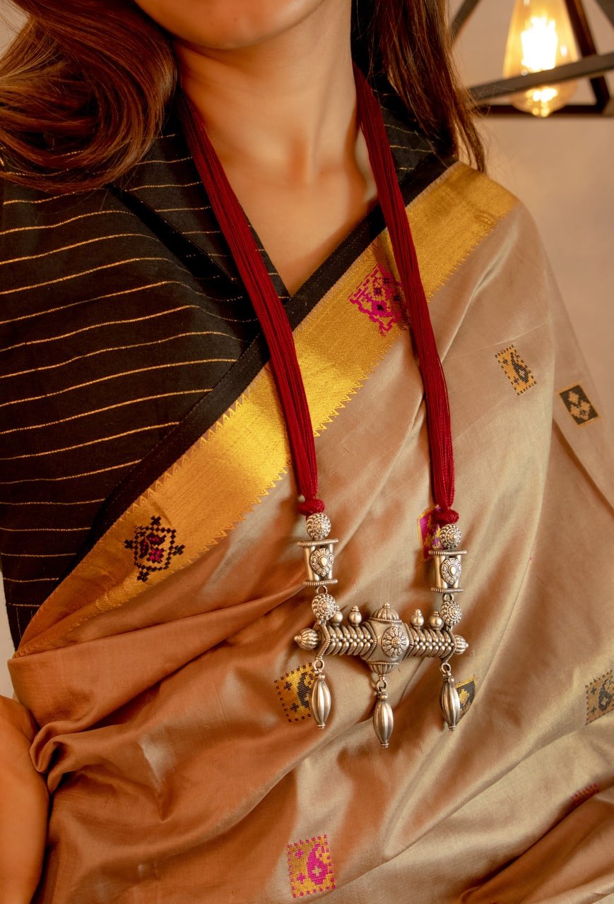 Tattva Classic Vintage Inspired Statement Necklace