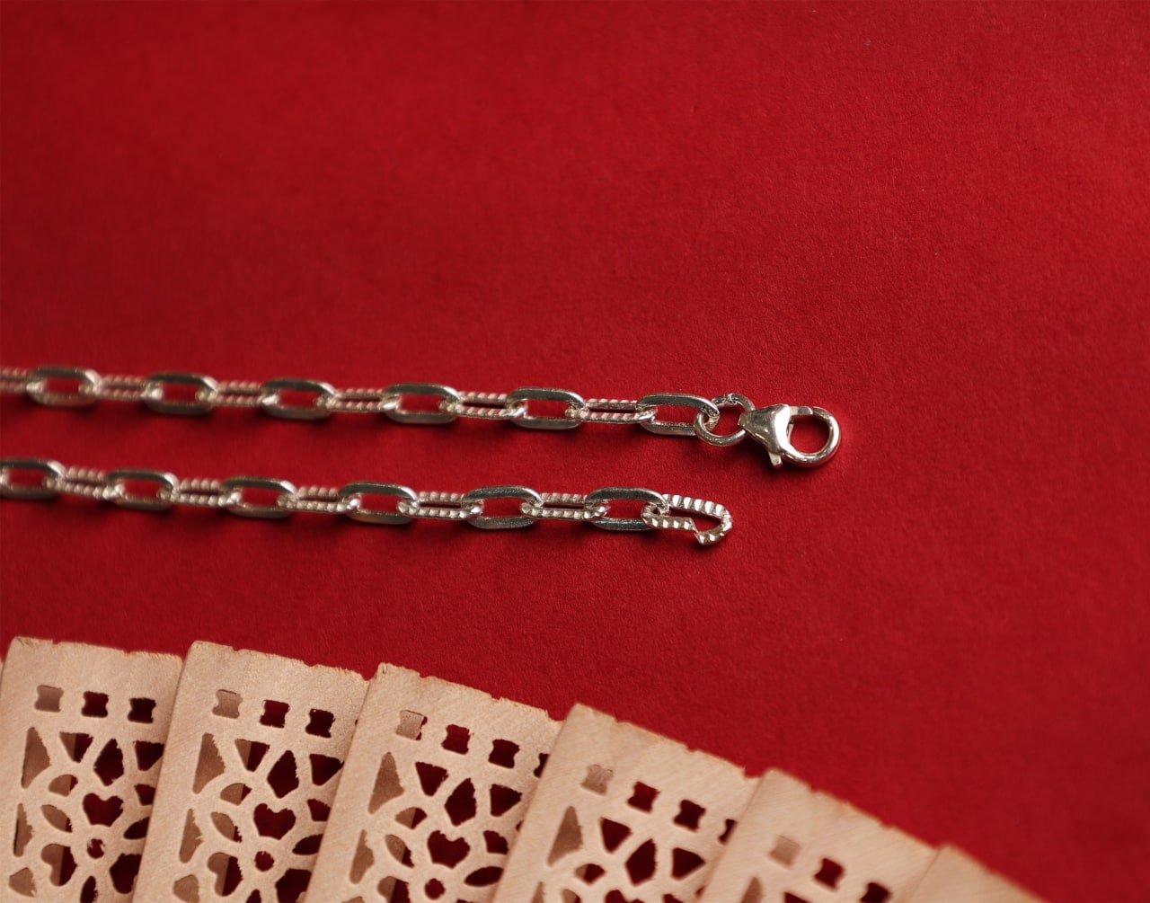 Moh Intricate Link Silver Chain