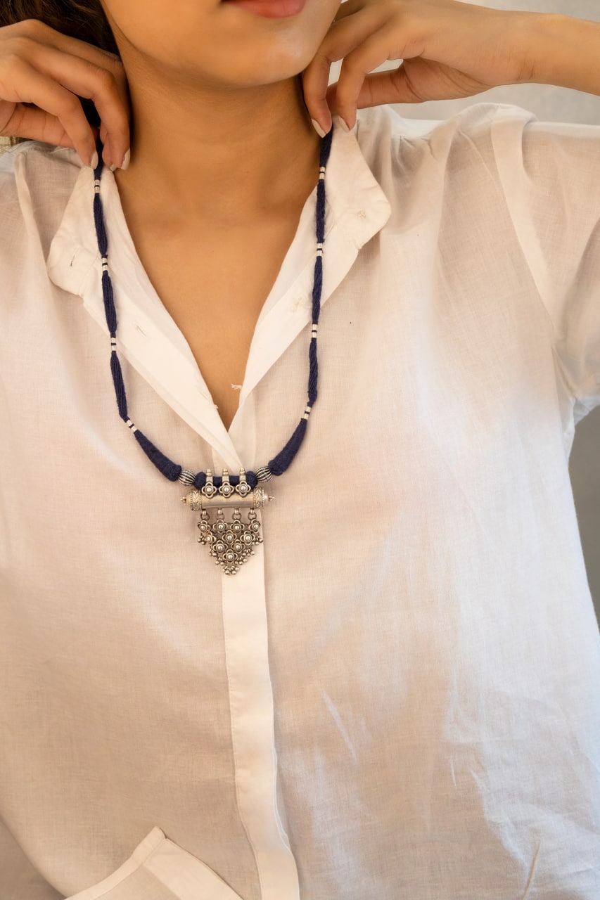 Anvaya Vintage Inspired Jali Dori Necklace