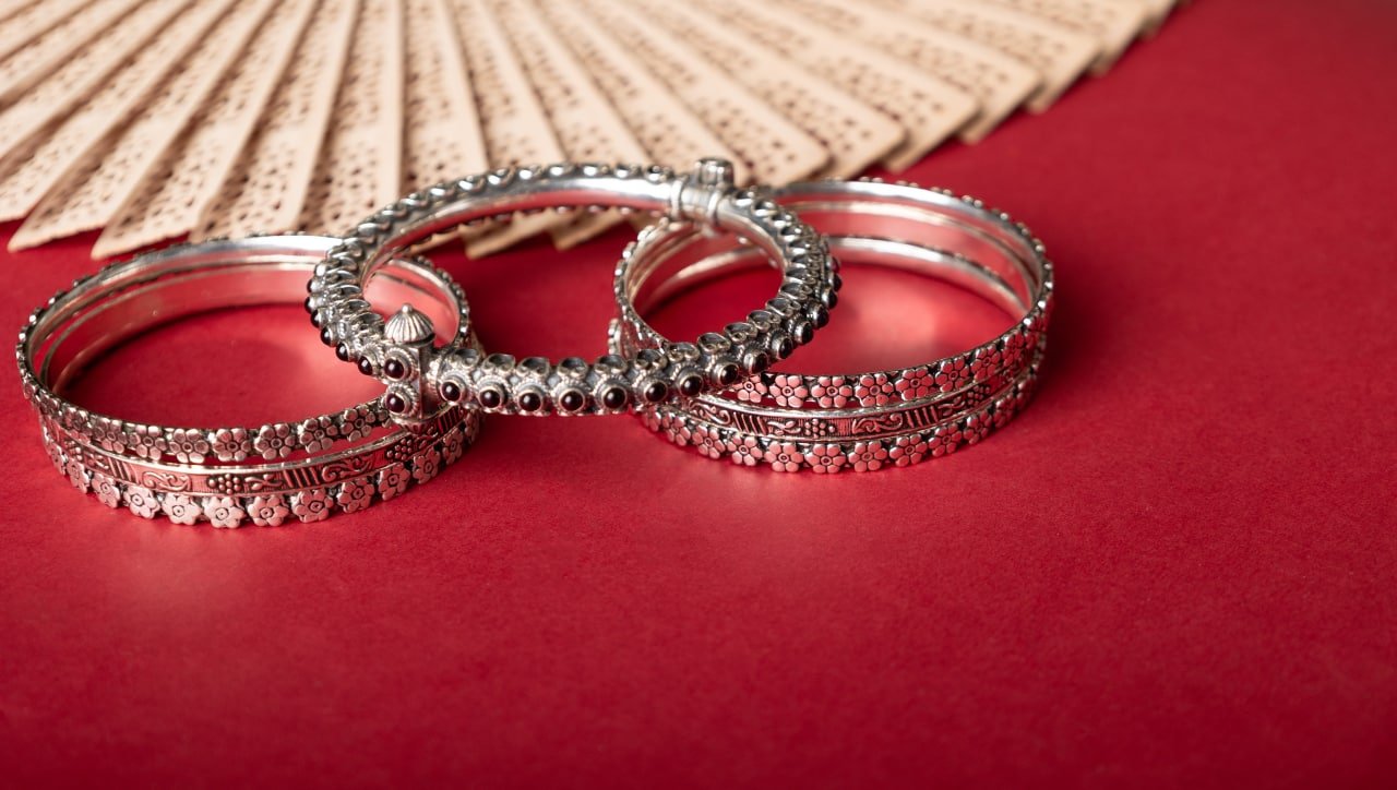 Tattva Classic Kada Intricate Bangle Set