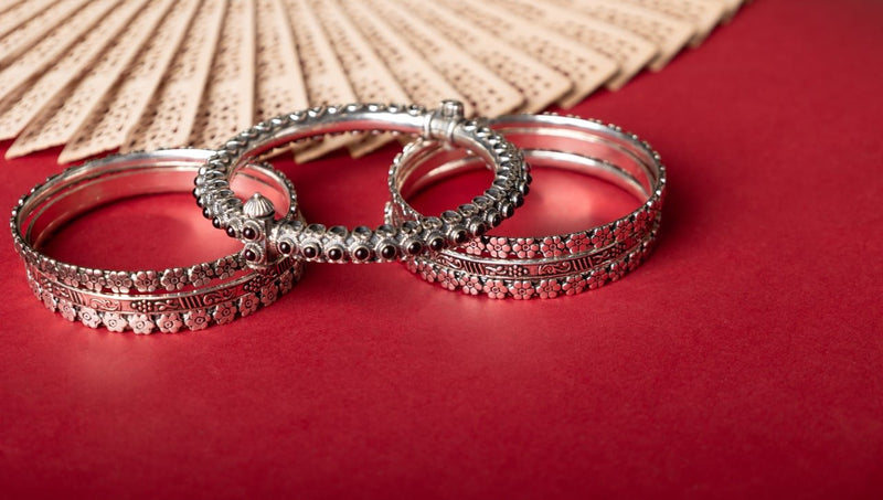 Tattva Classic Kada Intricate Bangle Set