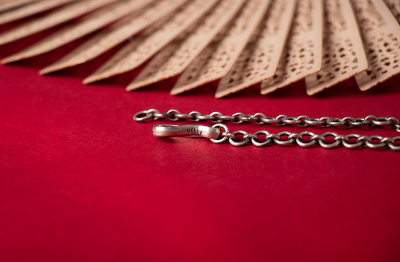 Tattva Two Layered Carved Flower Necklace