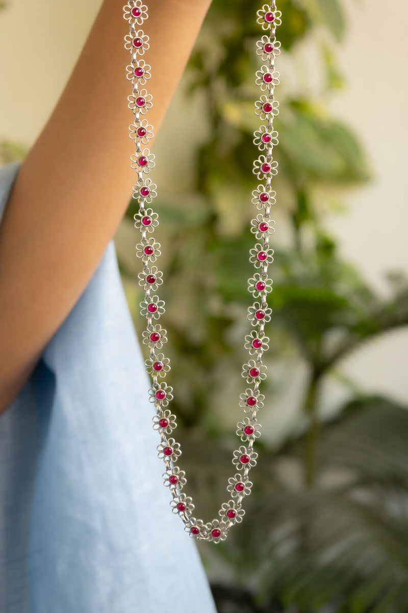 Tattva Carved Flower Versatile Necklace
