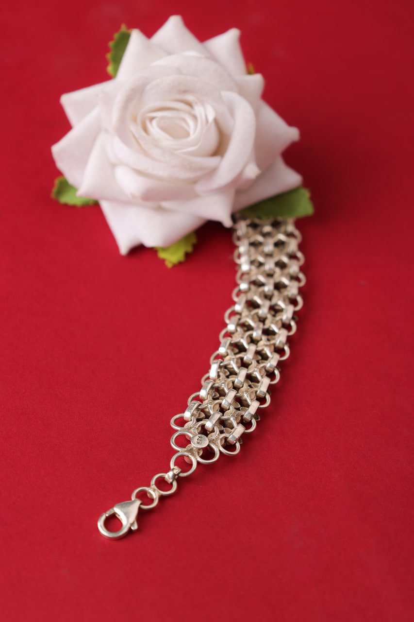 Tattva Green Jadau Timeless Two Layer Bracelet