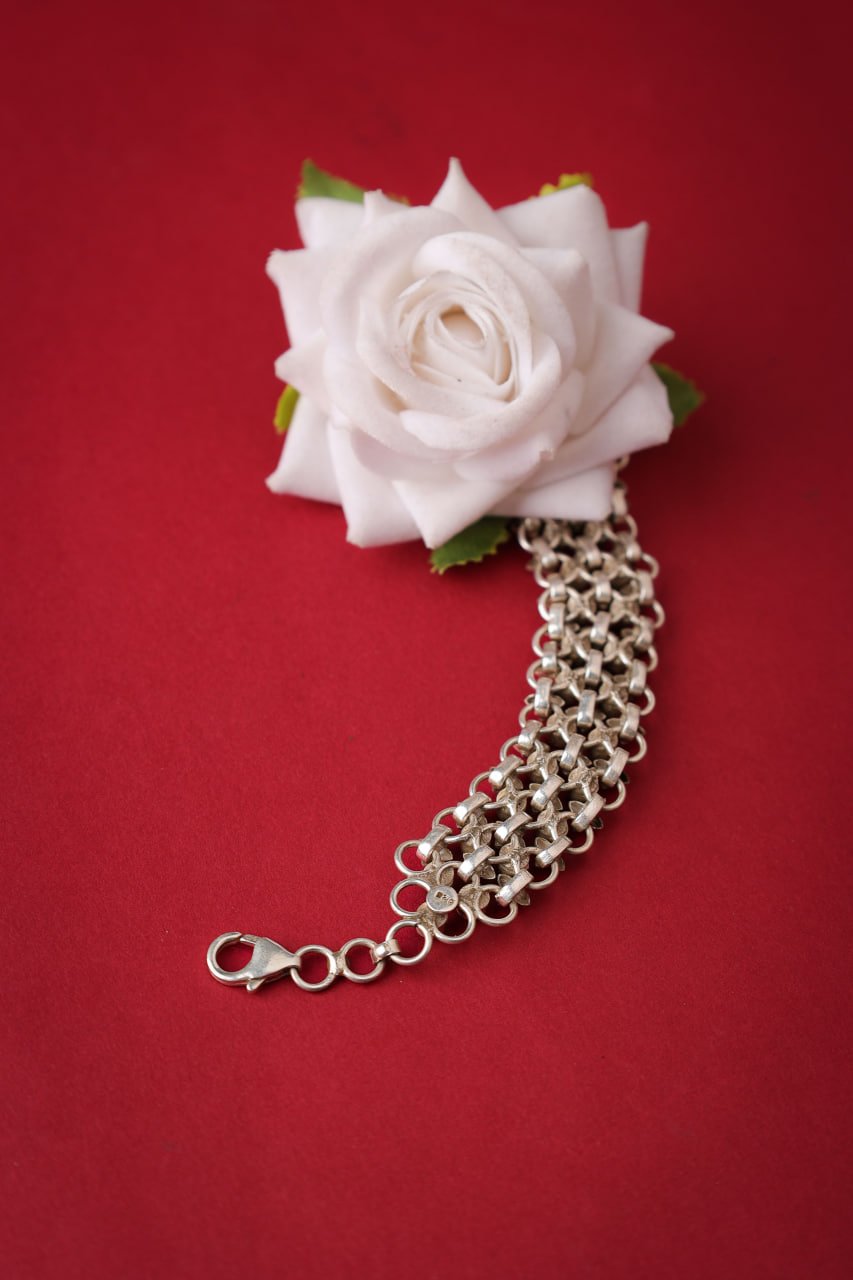 Tattva Turquoise Jadau Timeless Two Layer Bracelet