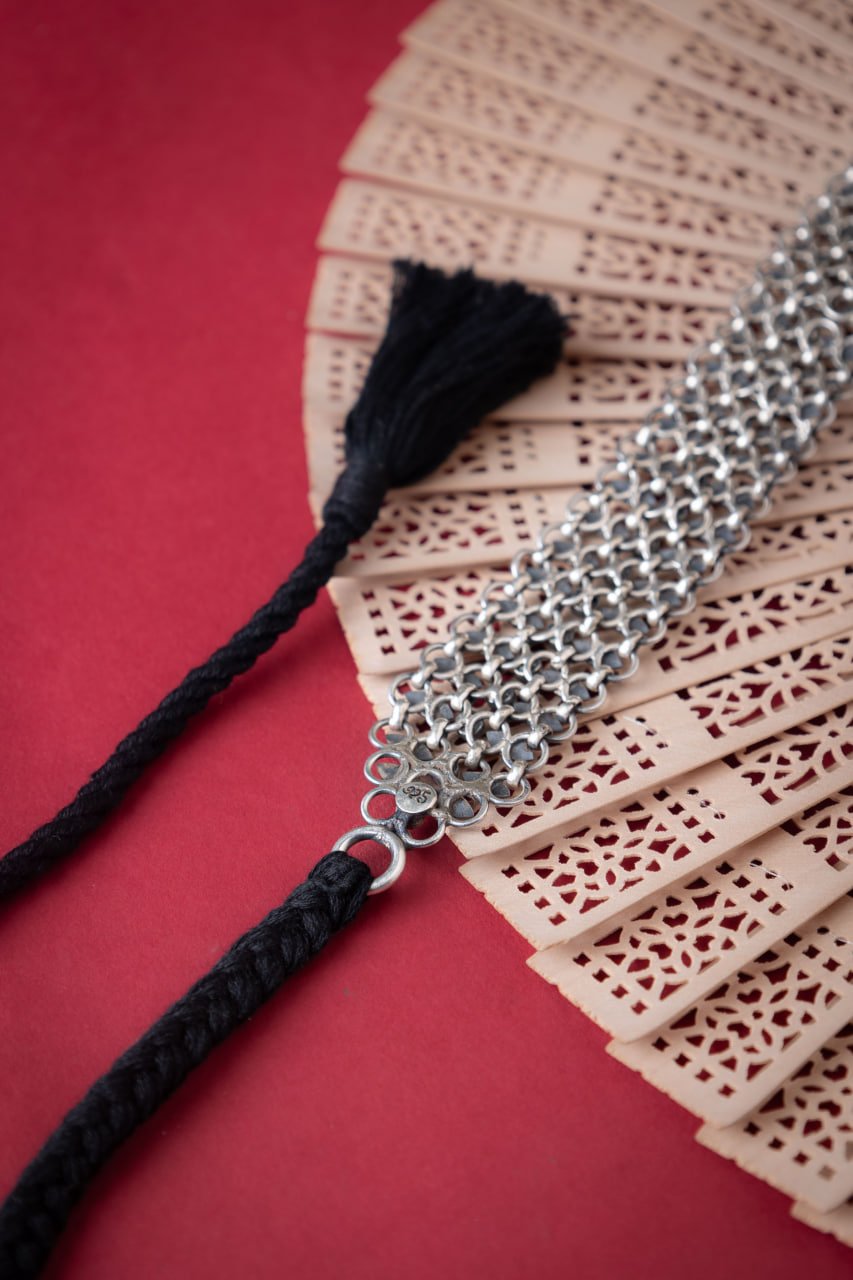 Mizoya Flower Motif Turquoise Jadau Kamarbandh