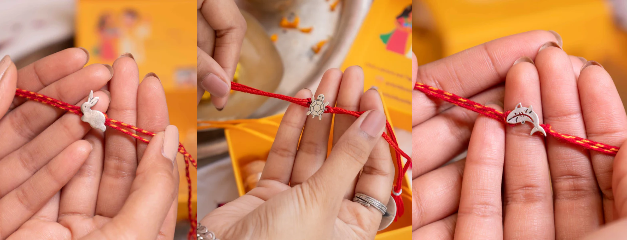 Kids Inspired Silver Rakhi: Cute 925 Silver Rakhi Designs