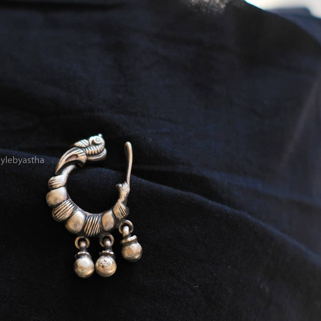 Dulari Mini Parrot Ghughri Nose Clip on
