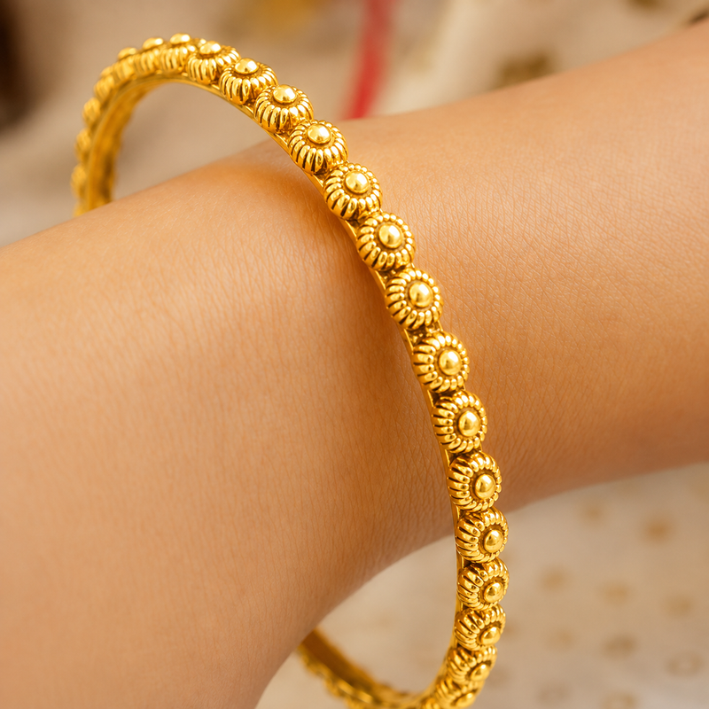 Adya Embossed Quirky Bangles