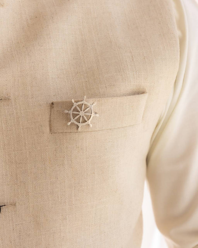 Adya Statement Ship Handle Brooch