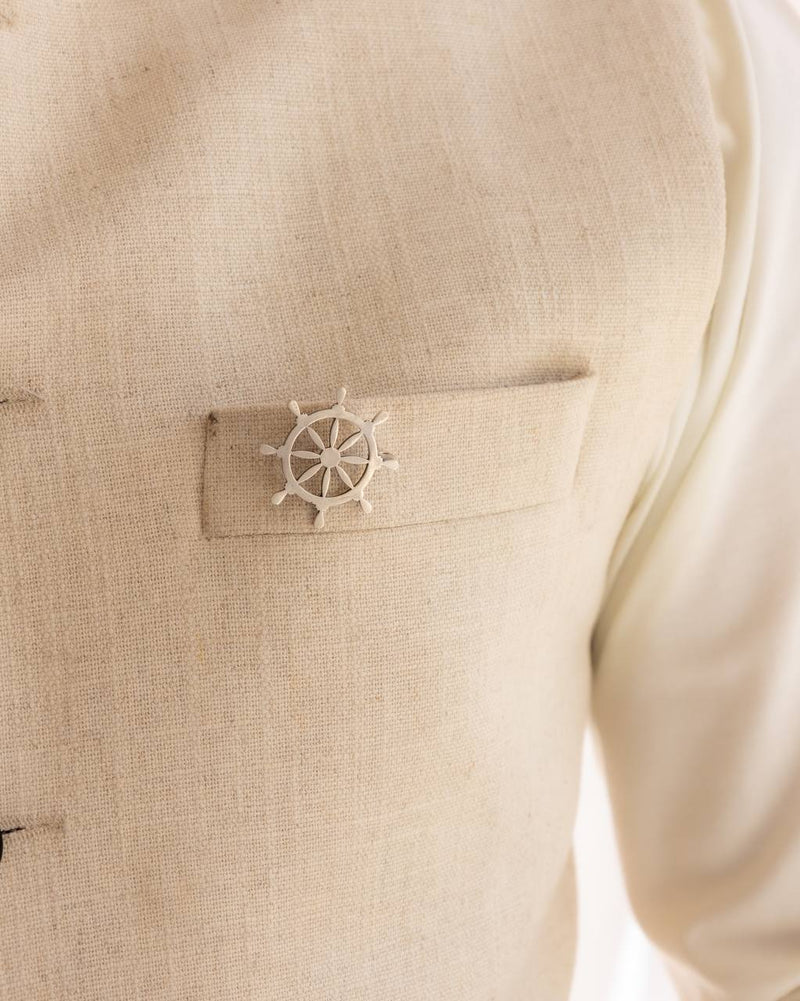Adya Statement Ship Handle Brooch