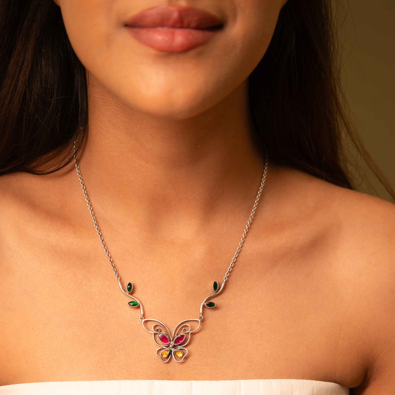Adya Titli Aur Patti Necklace