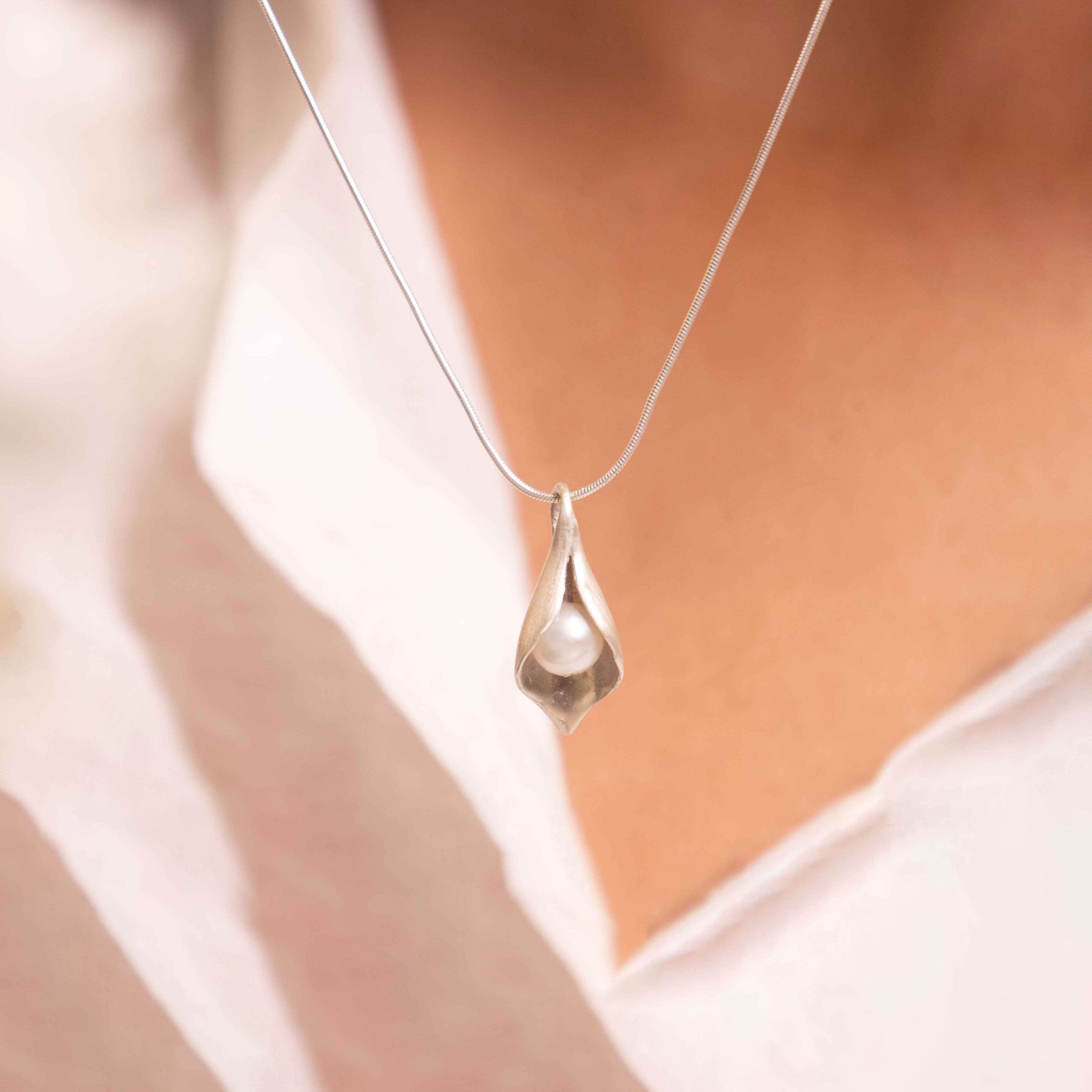 Adya Pearl Embrace Necklace