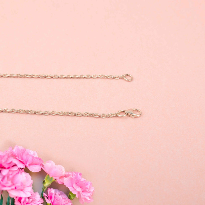 Adya Blush Bloom Flower Drop Necklace
