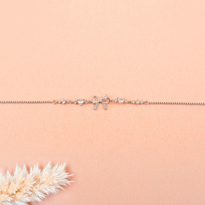 Adya Delicate Bow Anklet