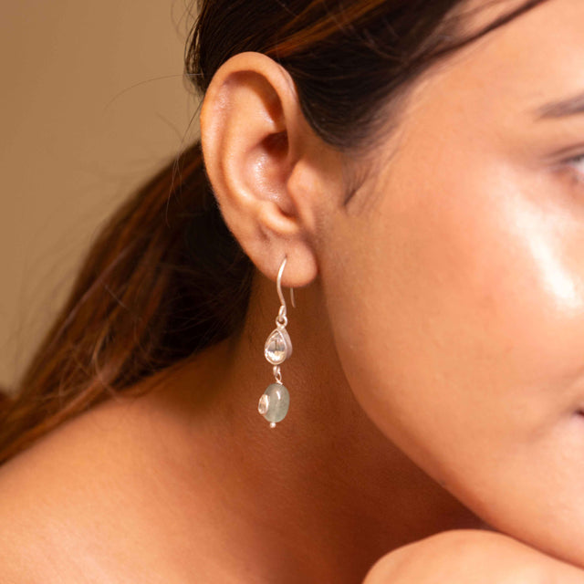 Adya Dewdrop Kundan Earrings