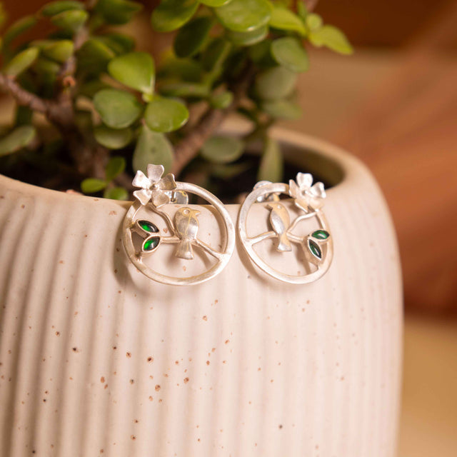 Adya Enchanted Bird Earring