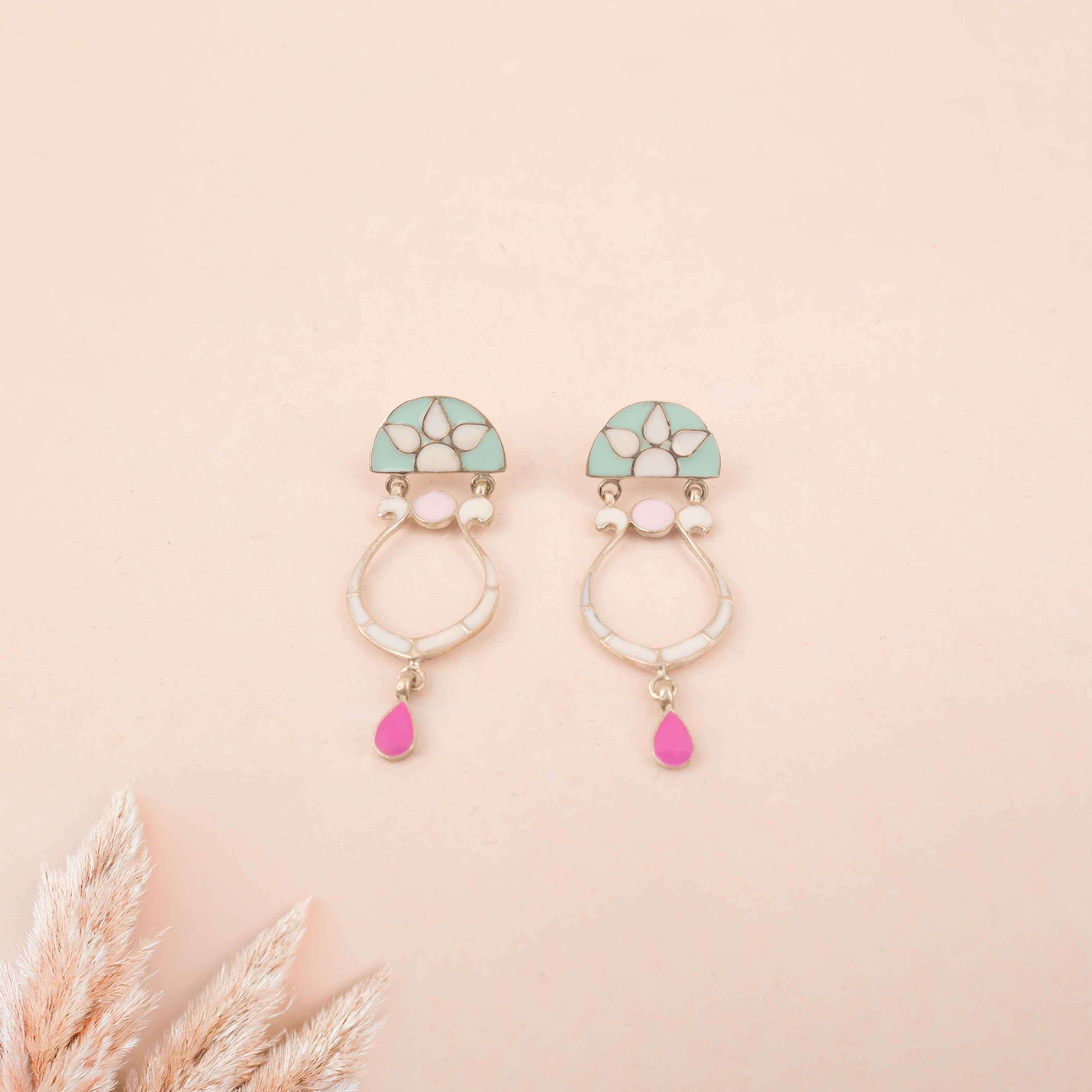 Adya Fine Enamel Drop Earring