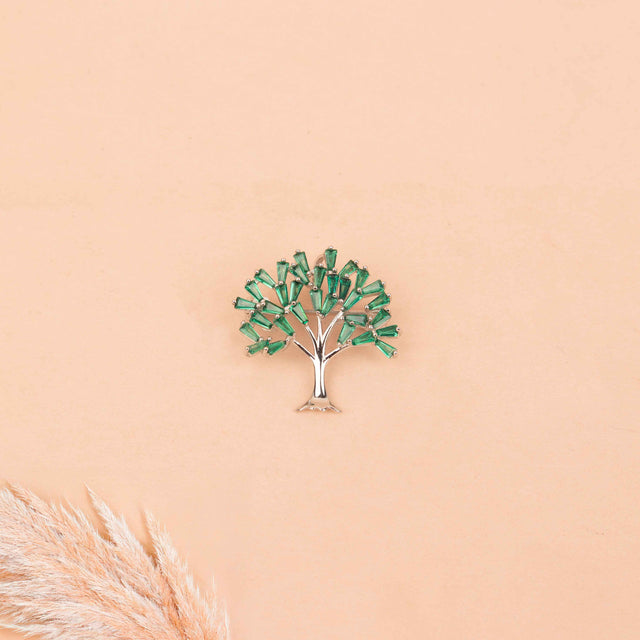 Adya Green Kalpavraksh Brooch cum Pendant