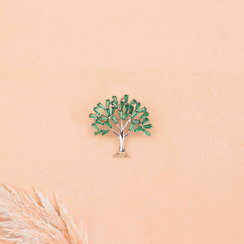 Adya Green Kalpavraksh Brooch cum Pendant