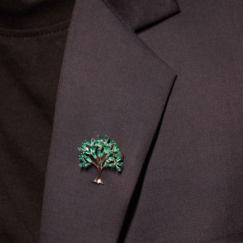 Adya Green Kalpavraksh Brooch cum Pendant