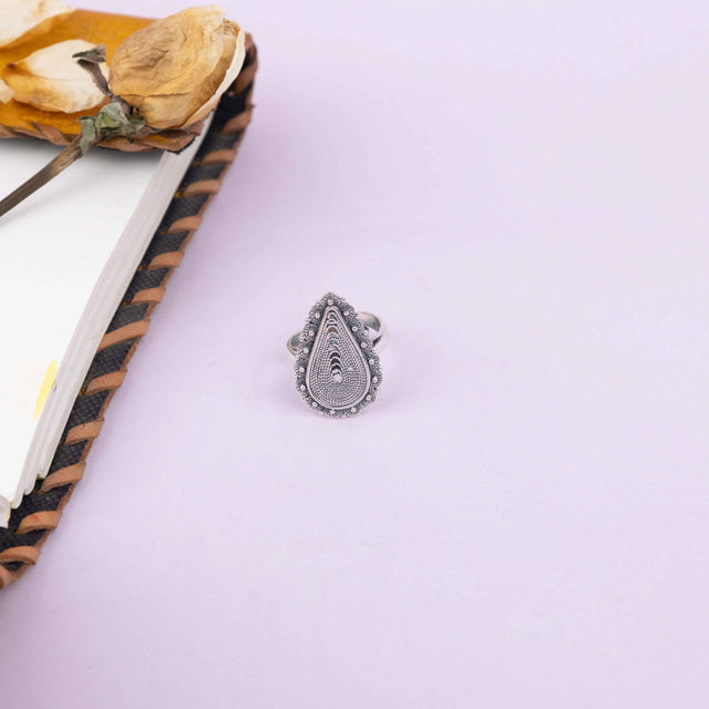 Adya Intricate Drop Ring