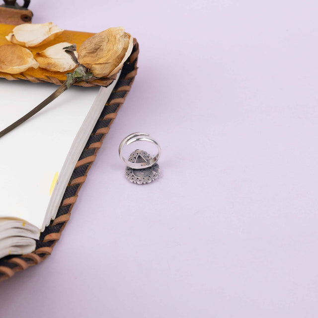 Adya Intricate Drop Ring