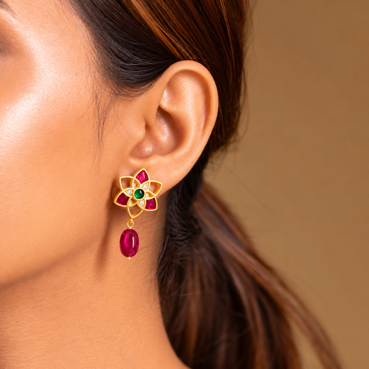 Adya Kundan Gulbahar Earrings