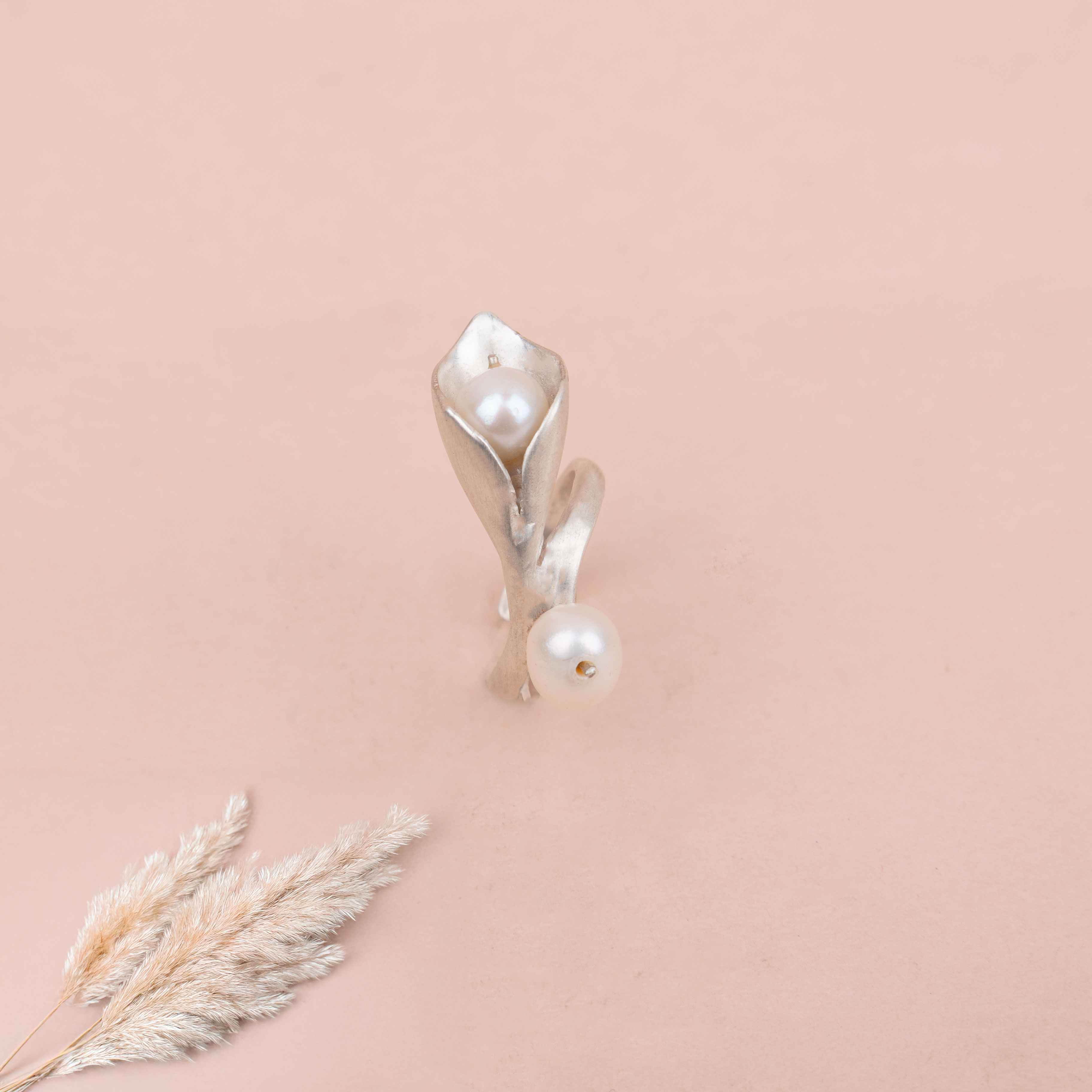 Adya Pearl Embrace Necklace Earring Ring Set