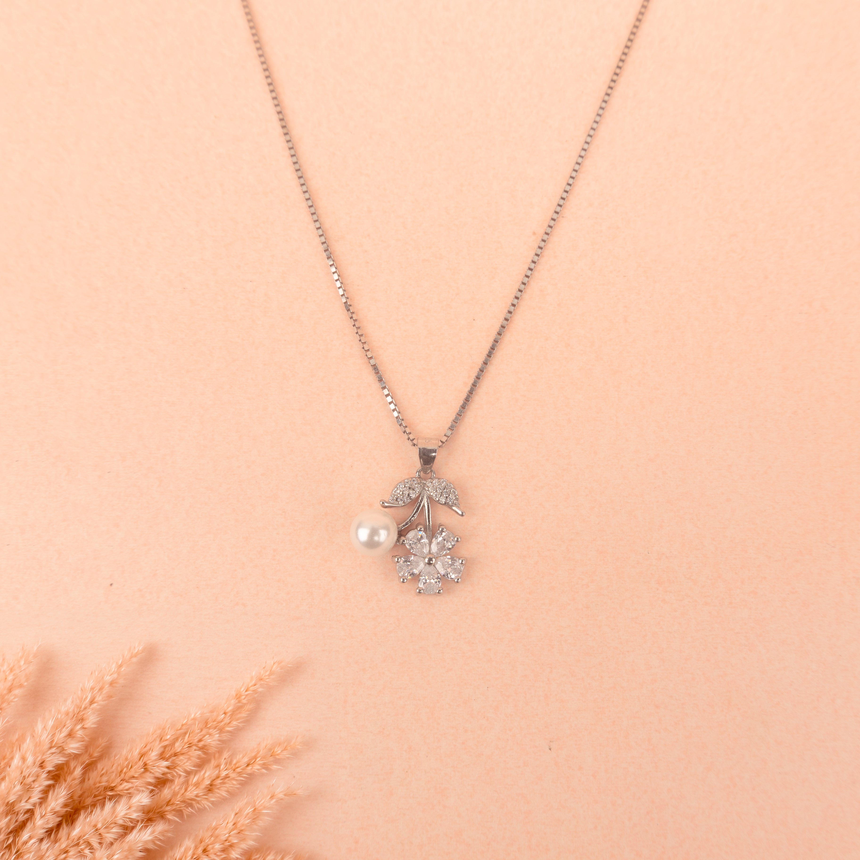 Adya Soft Bloom Pearl Necklace