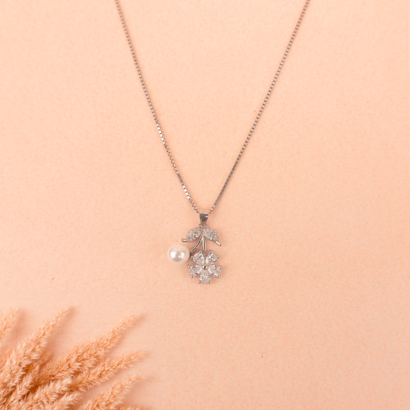 Adya Soft Bloom Pearl Necklace