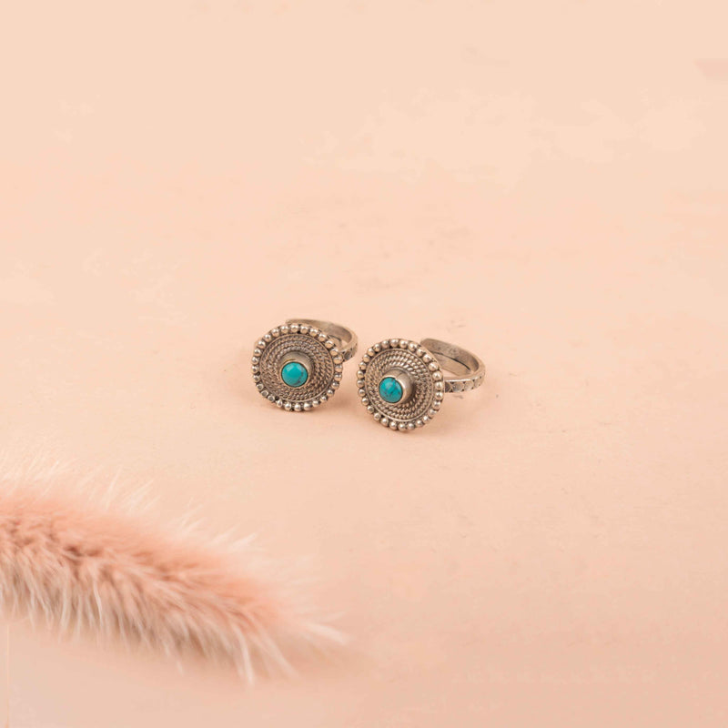 Adya Versatile Concentric Turquoise Toe Ring