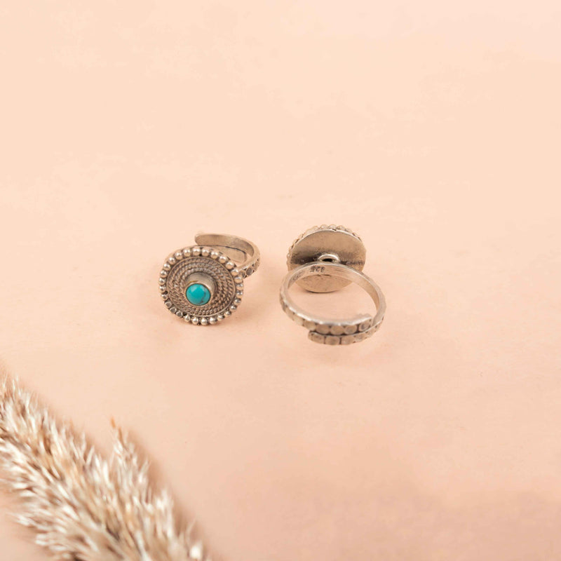 Adya Versatile Concentric Turquoise Toe Ring