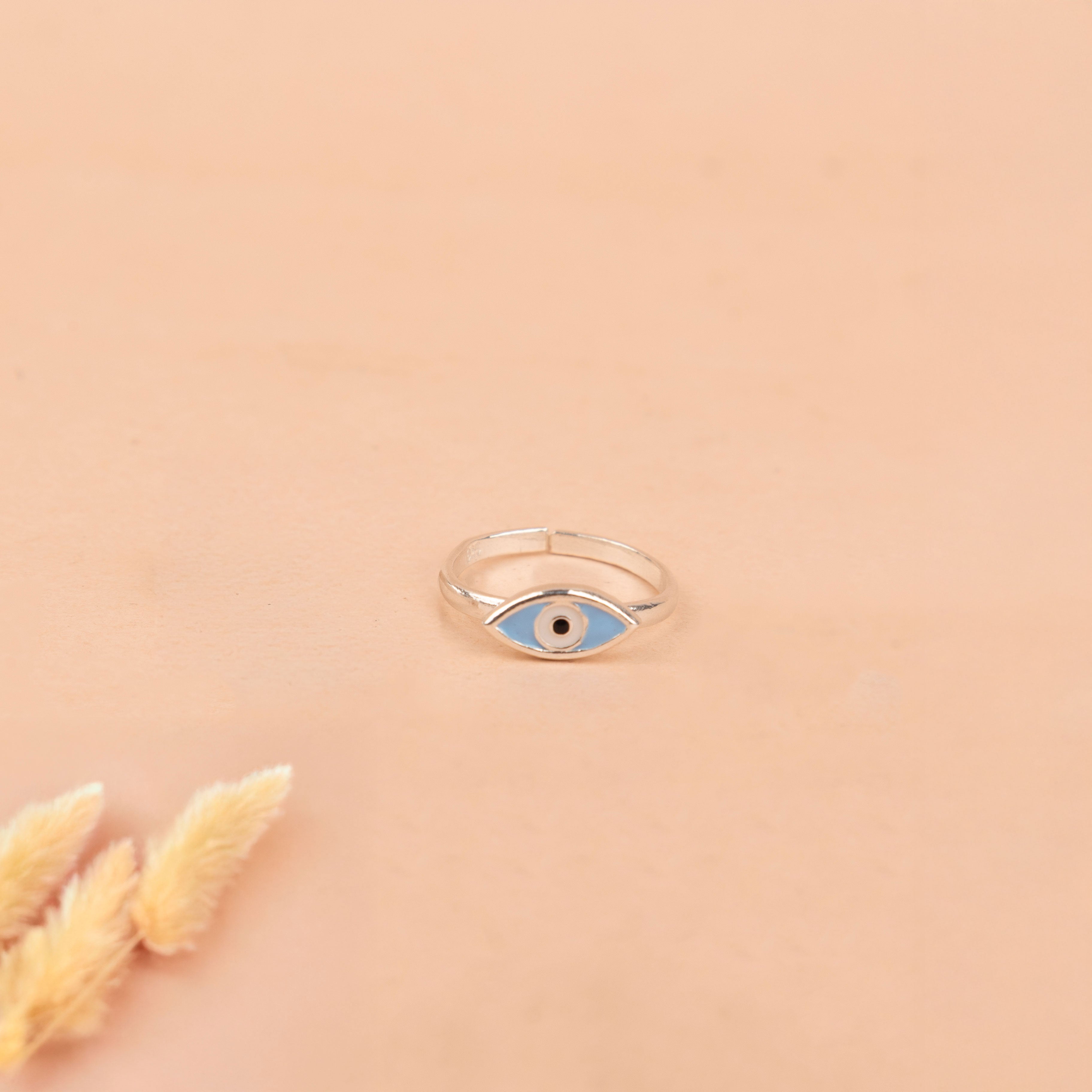 Adya Blue Nazar Midi Ring