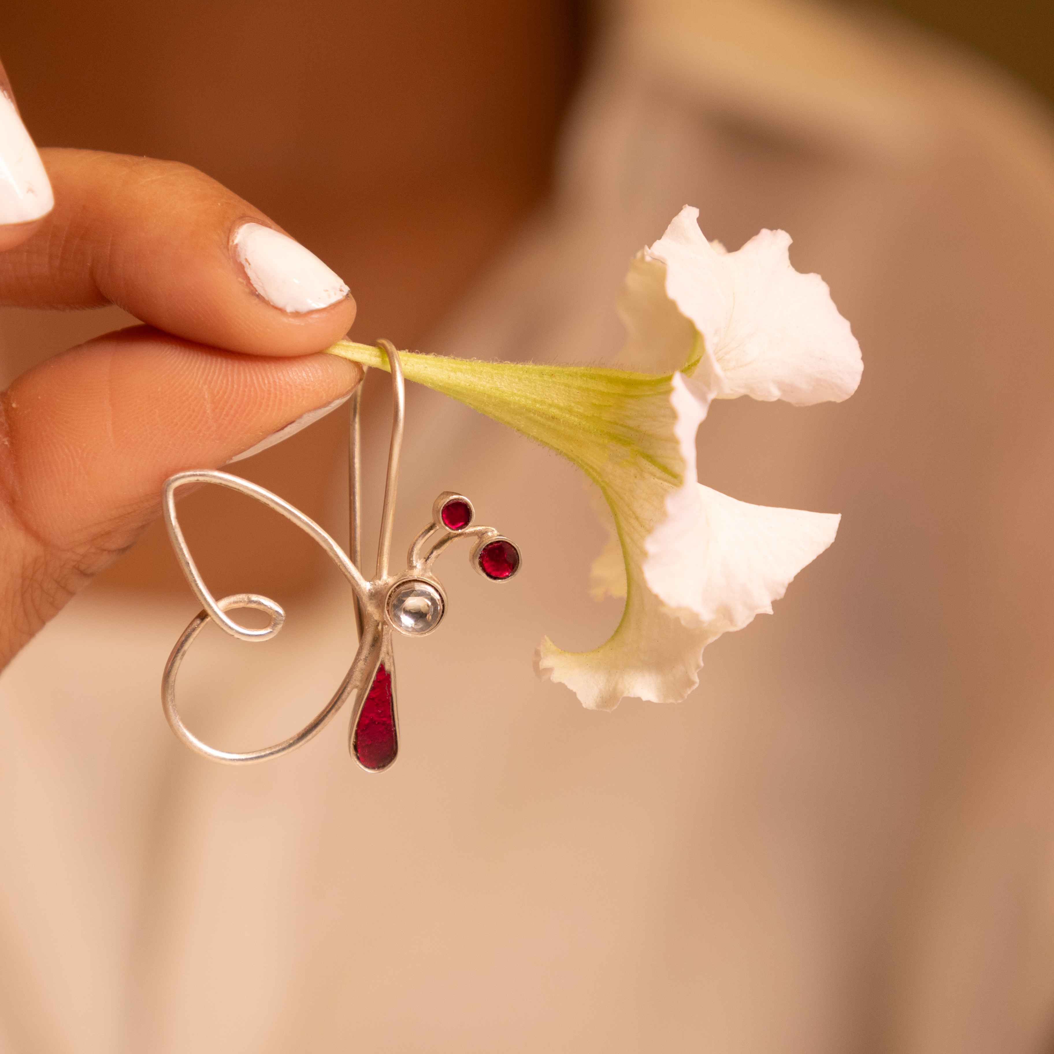 Adya Noor Titli earring