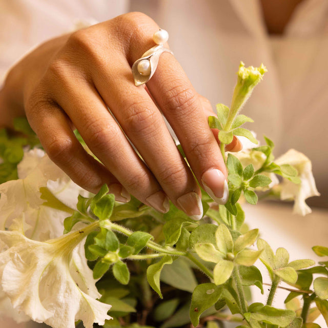 Adya Pearl Embrace Ring