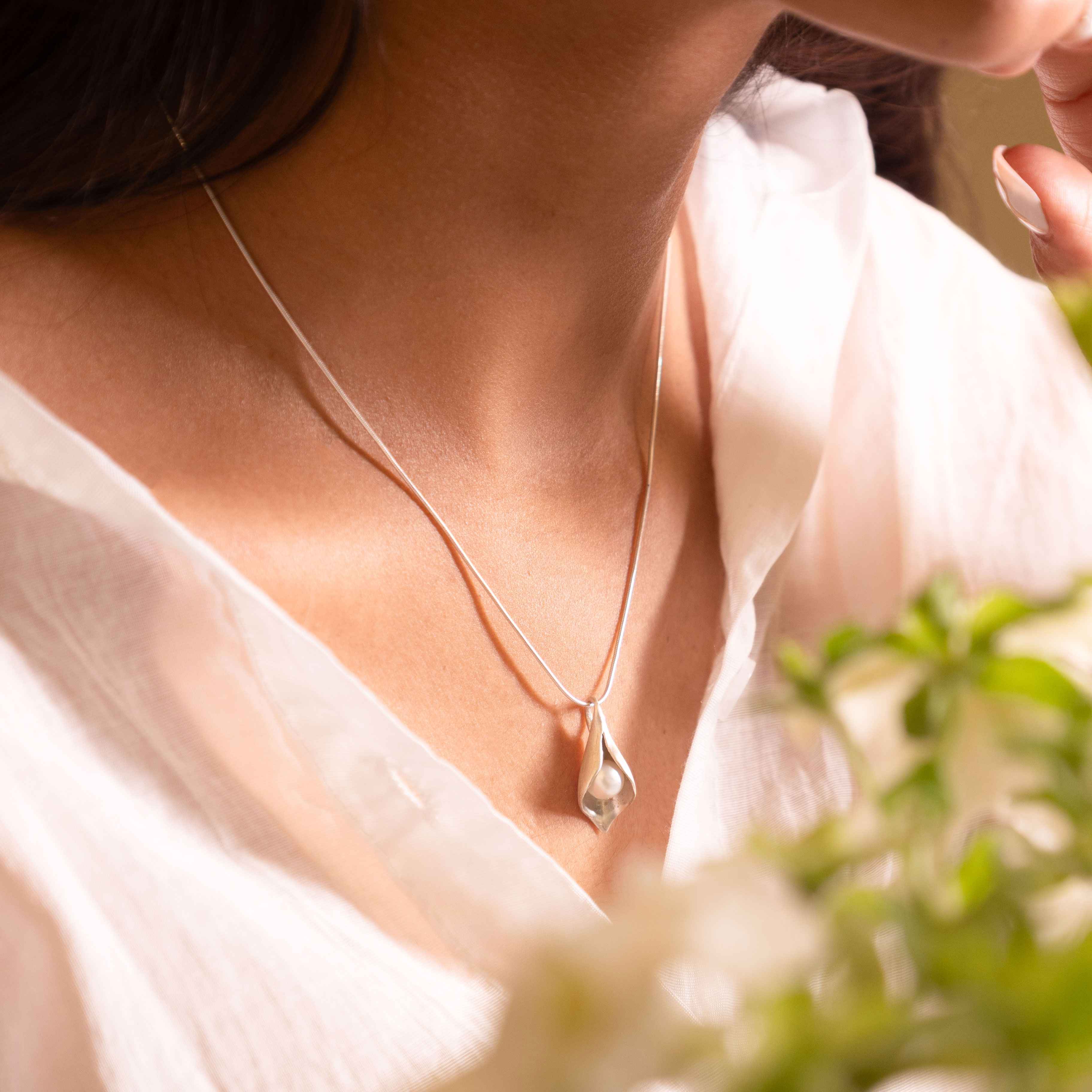 Adya Pearl Embrace Pendant