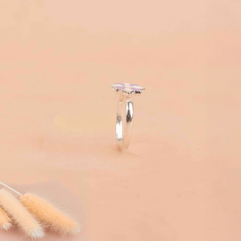 Adya Purple Bloom Midi Ring