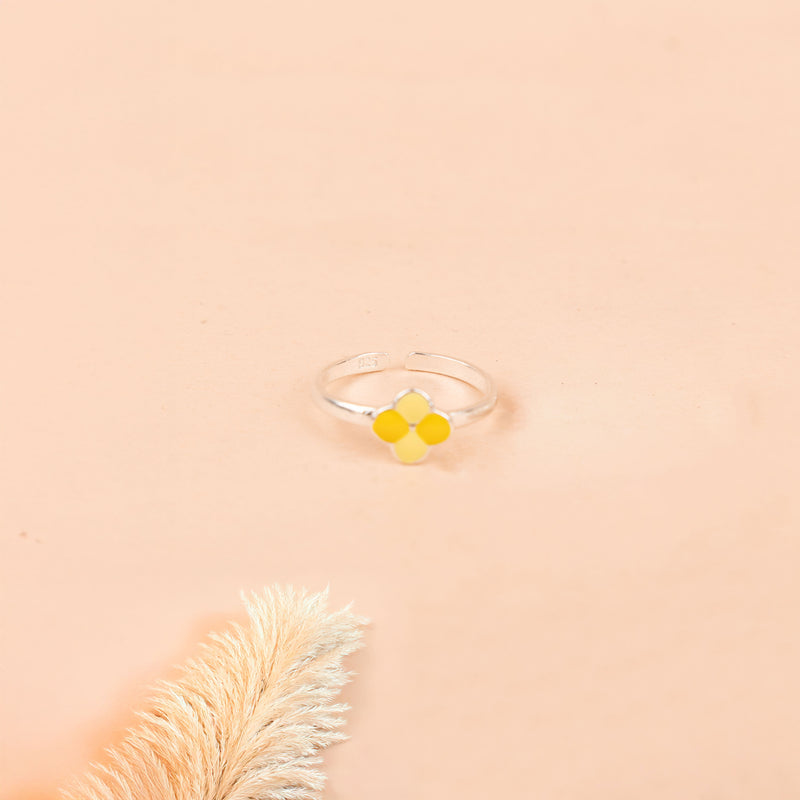 Adya Yellow Blossom Bud Midi Ring