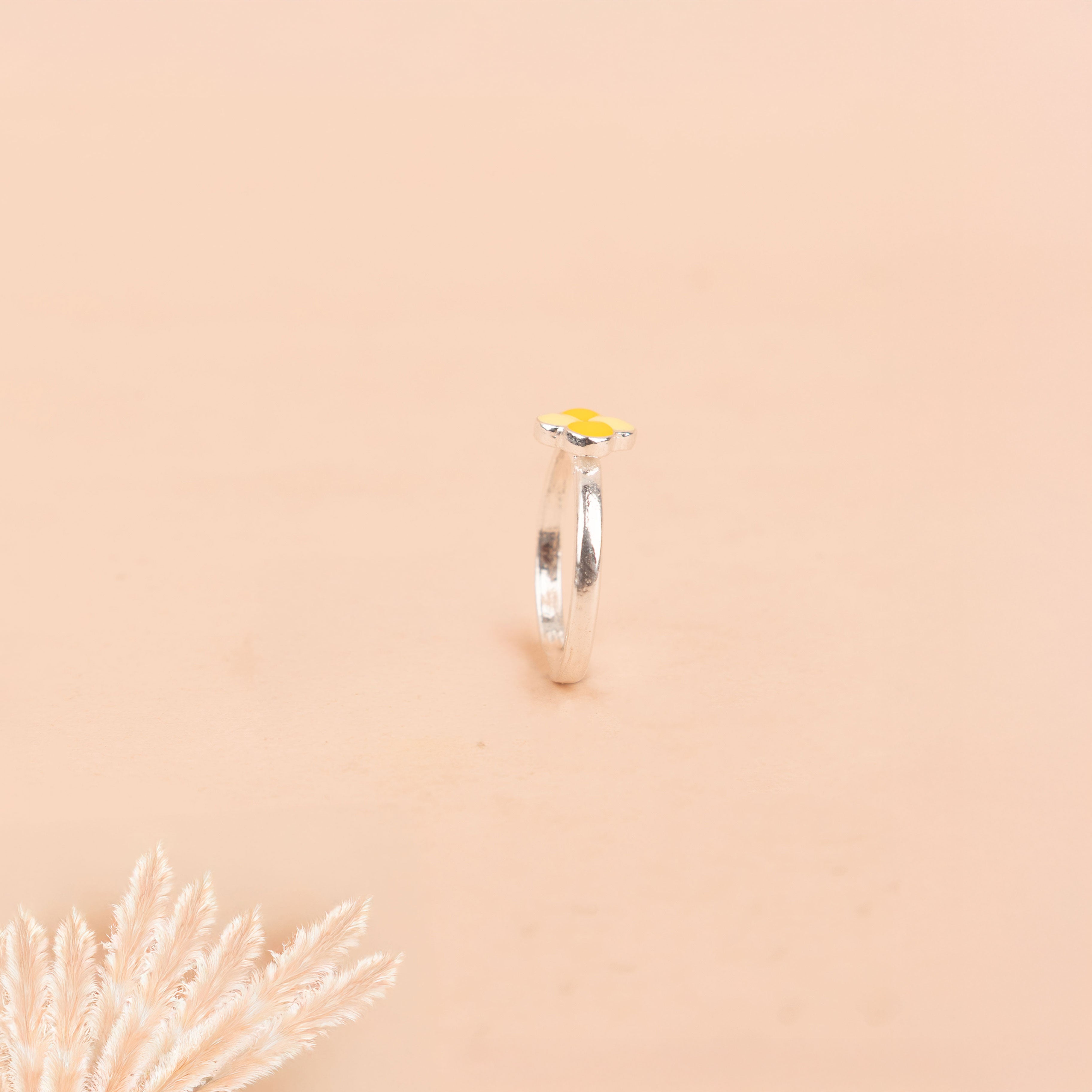 Adya Yellow Blossom Bud Midi Ring